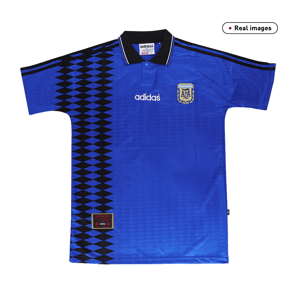 Retro #10 Argentina Away Soccer Jersey Kit(Jersey+Shorts) 1994