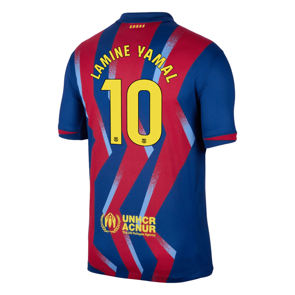LAMINE YAMAL #10 Barcelona Fourth Away Soccer Jersey 2025/26