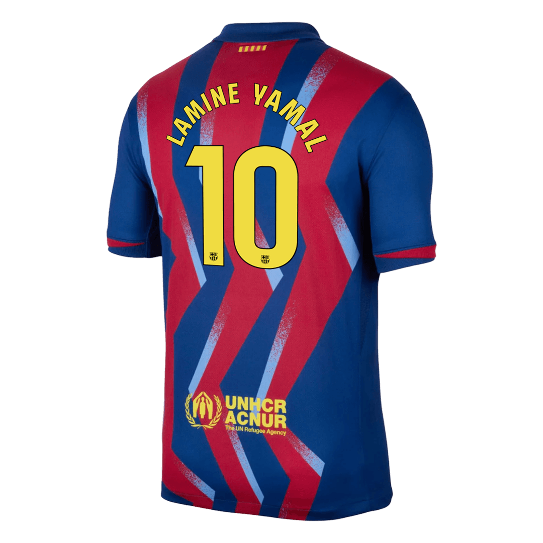 LAMINE YAMAL #10 Barcelona Fourth Away Soccer Jersey 2025/26