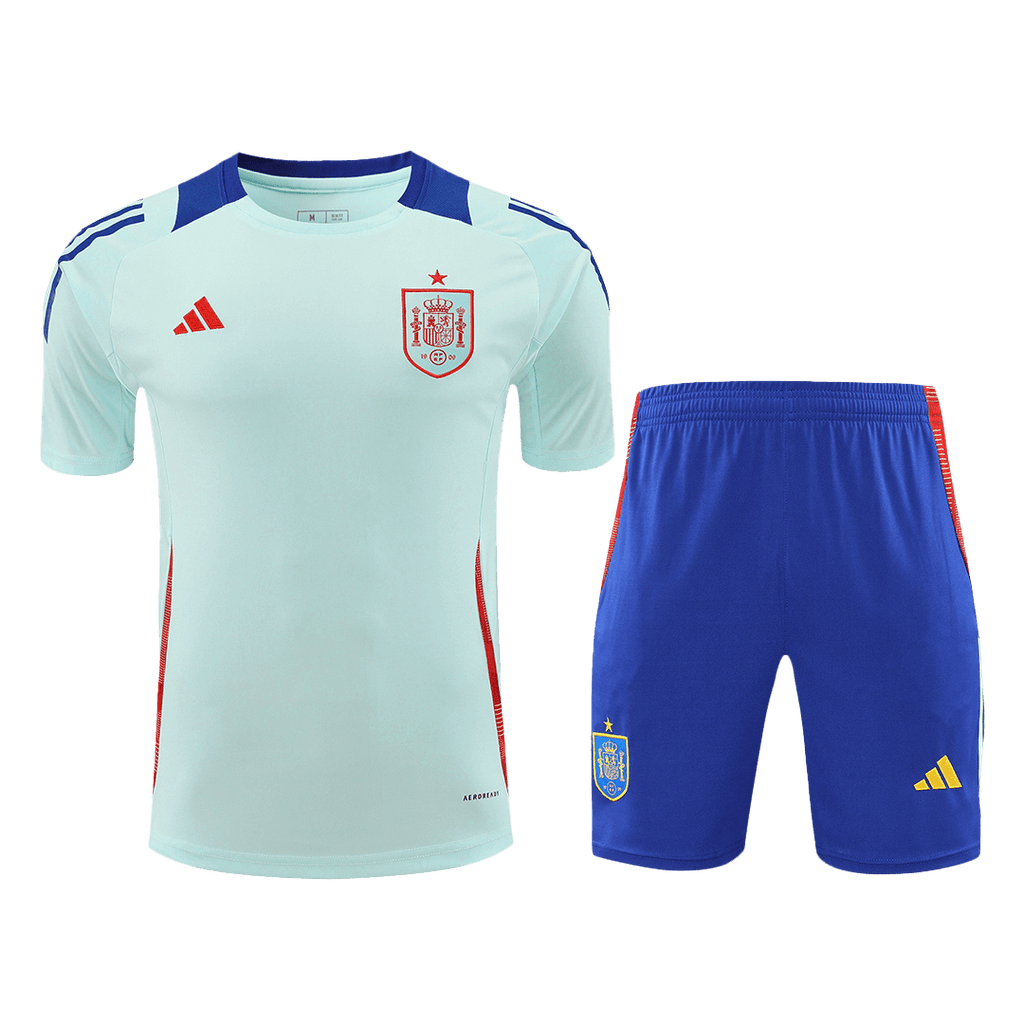 Spain Pre-Match Soccer Jersey Kit(Jersey+Shorts) Euro 2024