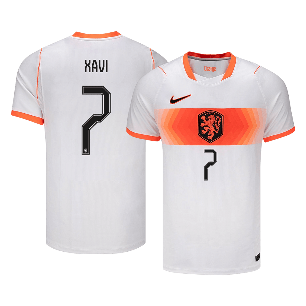 XAVI #7 Netherlands Away Soccer Jersey World Cup 2026