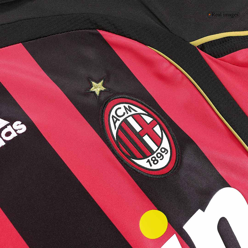 RONALDO #99 AC Milan Home Retro Long Sleeve Soccer Jersey 2006/07