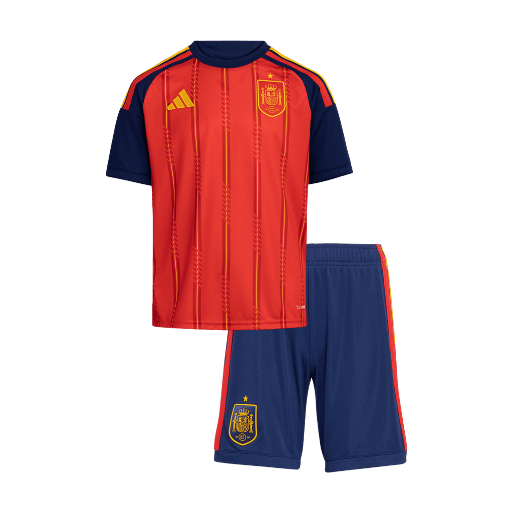 Spain Home World Cup Kids Soccer Jerseys Kit 2026