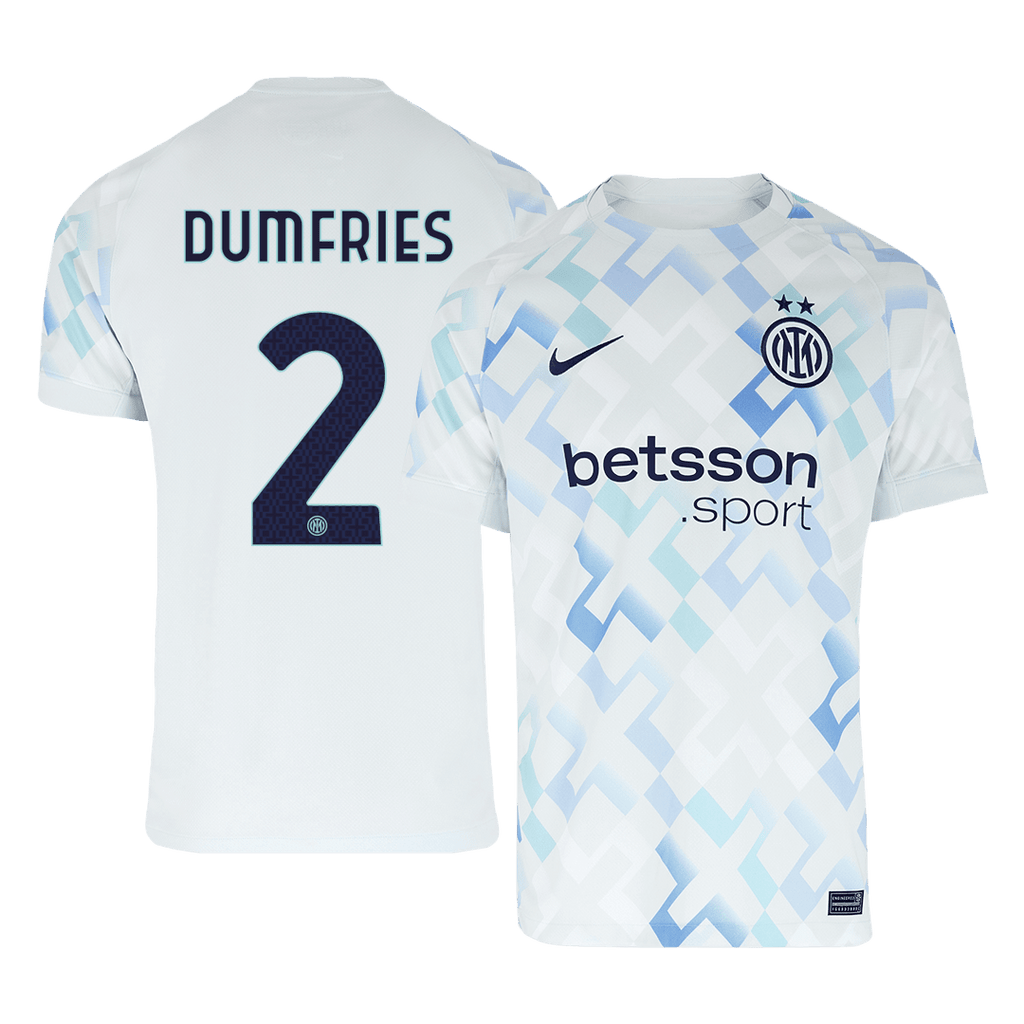 DUMFRIES #2 Inter Milan Away Soccer Jersey 2025/26