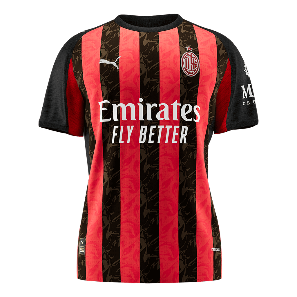 AC Milan Home Soccer Jersey 2025/26 - PTS