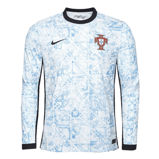 Player Version Portugal Away Long Sleeve Soccer Jersey Euro 2024