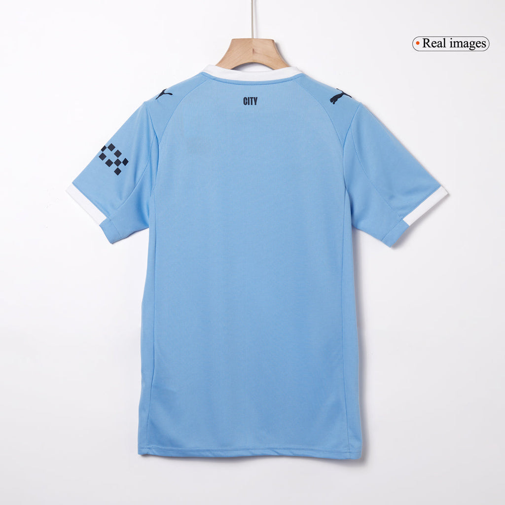 HAALAND #9 Manchester City Home Soccer Jersey 2025/26 Blue