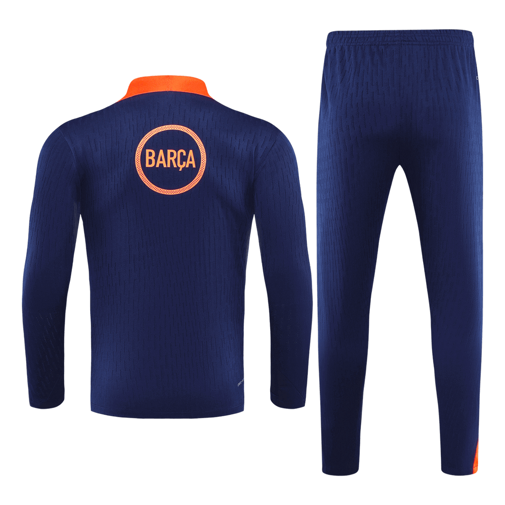 Barcelona 1/4 Zip Tracksuit 2025/26 Kids Black&Orange