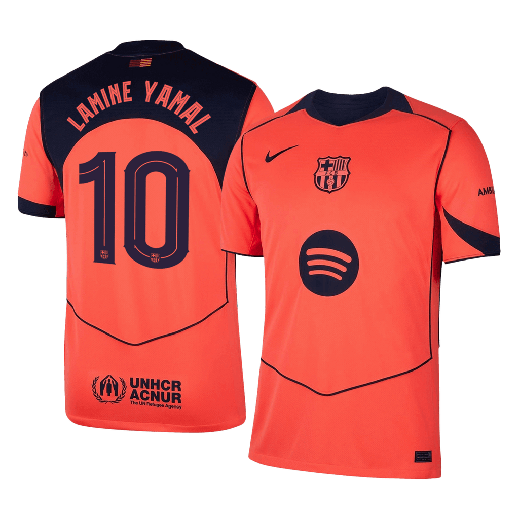 LAMINE YAMAL #10 Barcelona Third Away Soccer Jersey 2025/26 -UCL