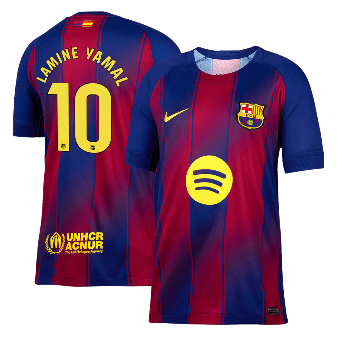 LAMINE YAMAL #10 Barcelona Home Soccer Jersey 2025/26