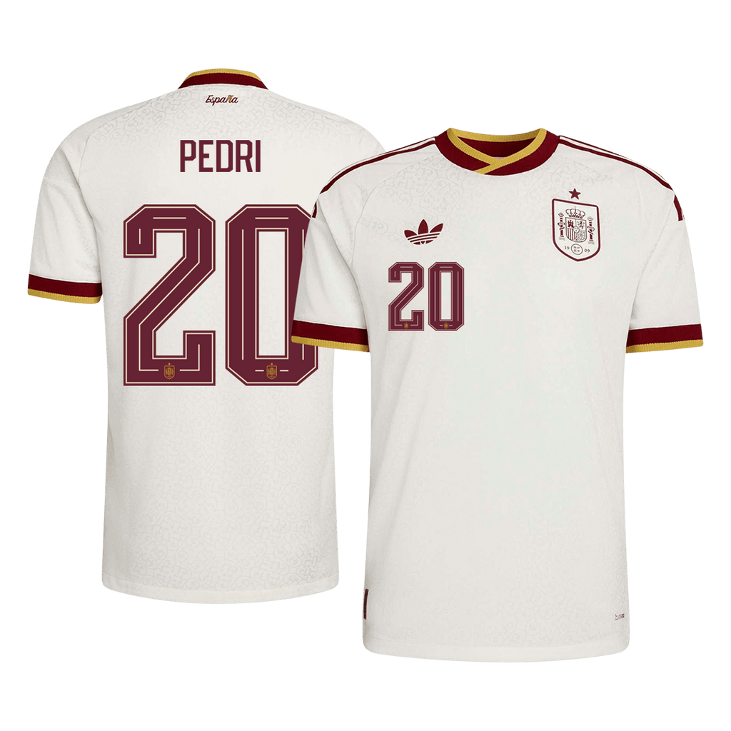 PEDRI #20 Spain Away Player Version Jersey World Cup 2026