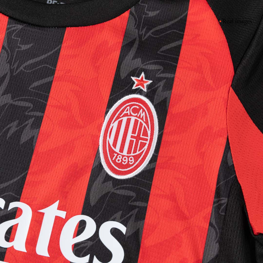 AC Milan Home Kids Soccer Jerseys Full Kit 2025/26