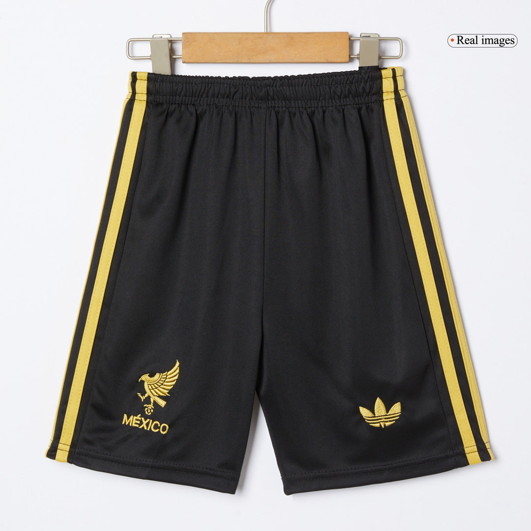 Mexico Third Away Kids Soccer Jerseys Kit 2025 - Gold Cup