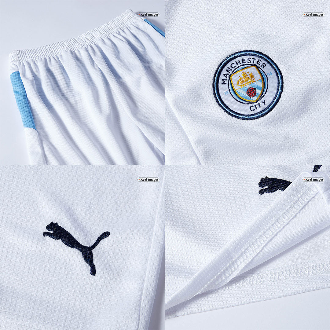 Manchester City Home Kids Soccer Jerseys Kit 2025/26