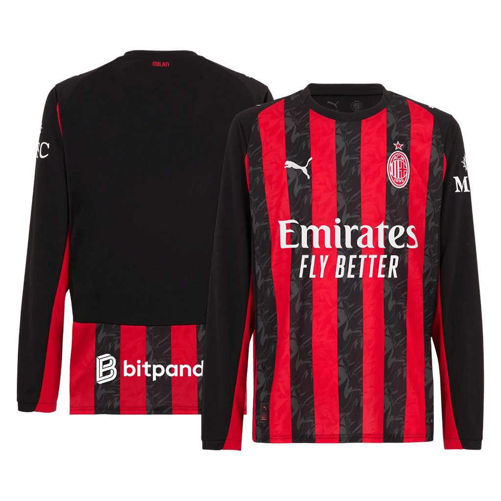 AC Milan Home Long Sleeve Jersey 2025/26