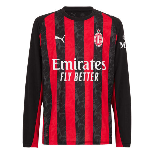 AC Milan Home Long Sleeve Jersey 2025/26