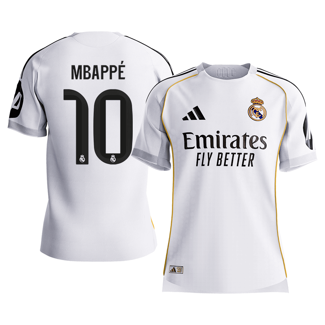 MBAPPé #10 Real Madrid Home Authentic Soccer Jersey 2025/26