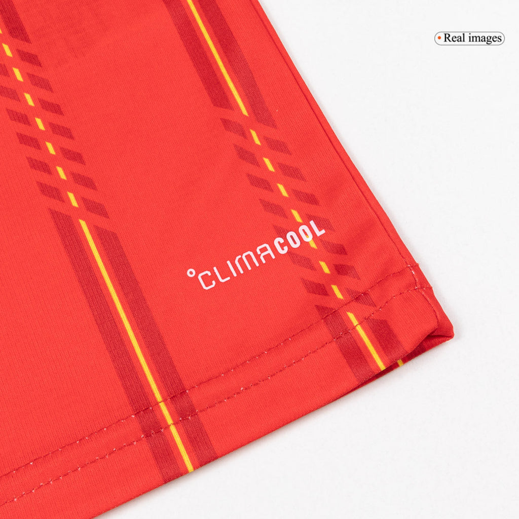 Spain 2026 home jersey hem detail