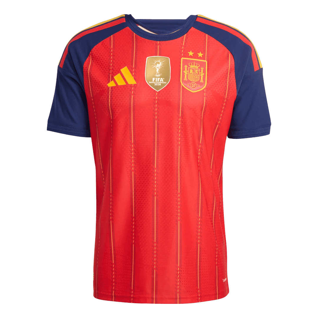 Spain Champion Edition Home Player Version Jersey World Cup 2026 front